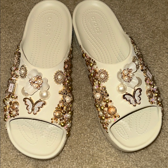 Bling CROCS Slide Sandals - Picture 1 of 11